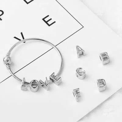 Silver Alphabet Charms