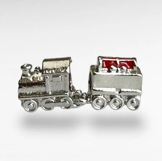 Christmas train charm