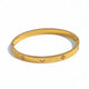 GOLD CLOVER BANGLE