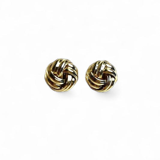 GOLD KNOT STUDS