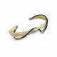 CREAM/SILVER WAVE BANGLE