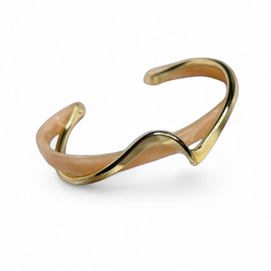 PINK/GOLD WAVE BANGLE