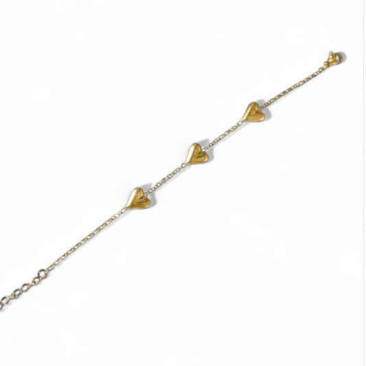 GOLD HEART BRACELET