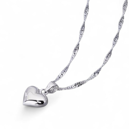 STERLING SILVER TWISTED CHAIN NECKLACE