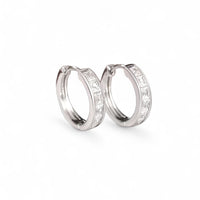 STERLING SILVER STATEMENT HOOPS