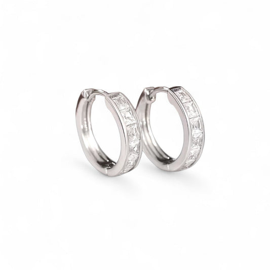 STERLING SILVER STATEMENT HOOPS