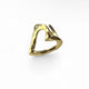 GOLD STATEMENT HEART RING