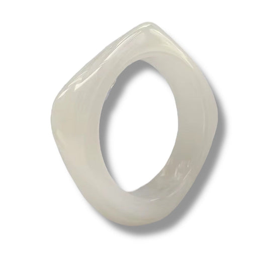 FROSTED IVORY BANGLE