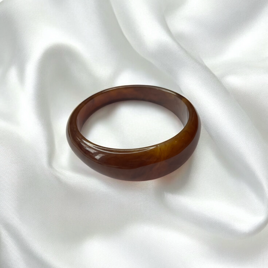 BROWN ACRYLIC BANGLE