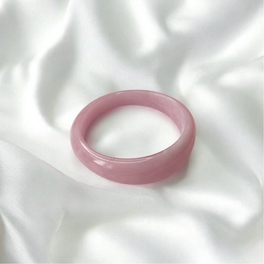 PINK ACRYLIC BANGLE