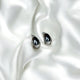SILVER TEARDROP STUDS