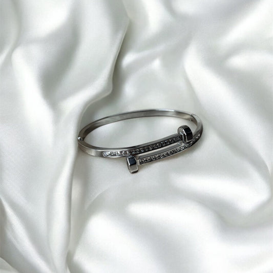 SILVER NAIL BANGLE