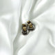 DOUBLE KNOT EARRINGS - SILVER + GOLD