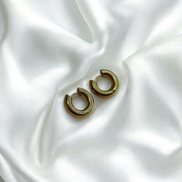 GOLD CHUNCKY GOLD HOOPS