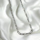 SILVER DAINTY PAPERCLIP NECKLACE