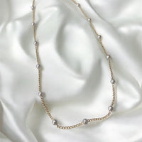 GOLD PEARL NECKLACE