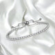 Silver Sparkle Slider Tennis Bracelet