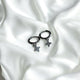 SILVER CLOVER HOOPS