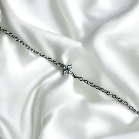 SILVER DAINTY COLVER BRACELET
