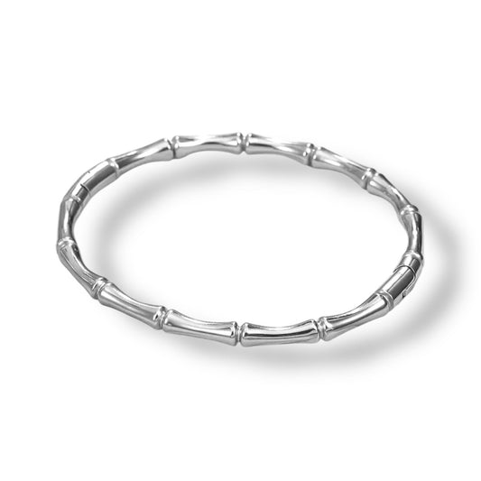 BAMBOO BANGLE SILVER