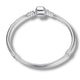 SILVER CLASP CLOSURE CHARM BRACELET