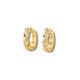 STERLING SILVER TWISTED GOLD HOOP
