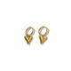 STATEMENT HEART HOOP - GOLD