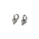 STATEMENT HEART HOOP - SILVER