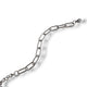 STATEMENT PAPERCLIP BRACELET - SILVER