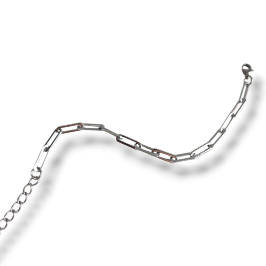 DAINTY PAPERCLIP BRACELET - SILVER