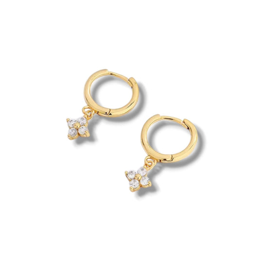 GOLD CLOVER HOOPS