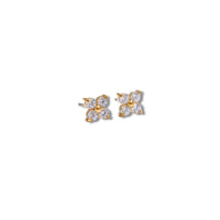 GOLD CLOVER STUDS