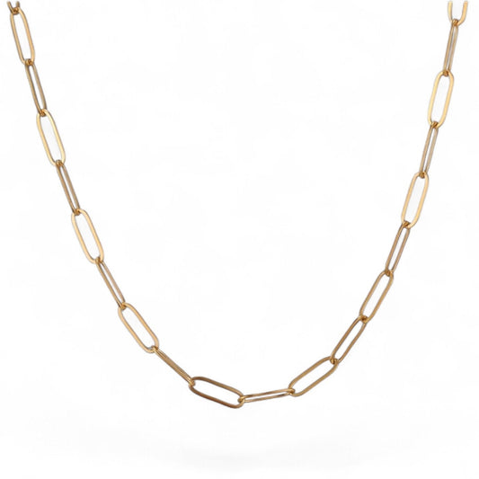 GOLD DAINTY PAPERCLIP NECKLACE