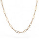 GOLD DAINTY PAPERCLIP NECKLACE