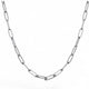SILVER DAINTY PAPERCLIP NECKLACE