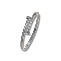 SILVER NAIL BANGLE
