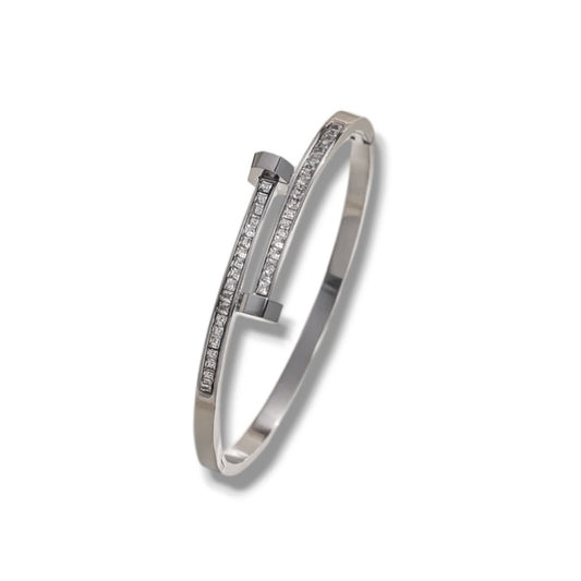 SILVER NAIL BANGLE