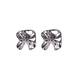 SILVER DAINTY ABSTRACT STUDS