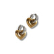 TWO TONE HEART HOOPS