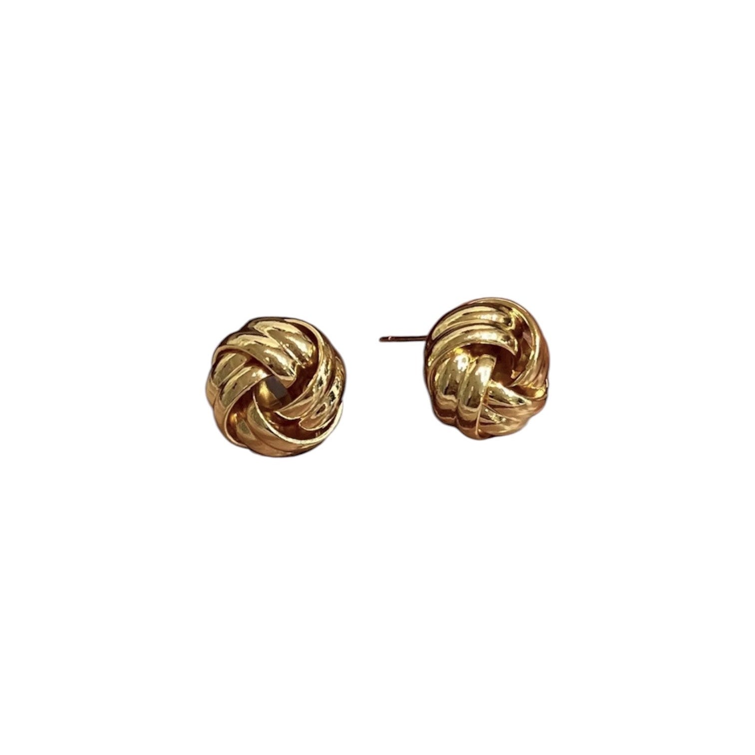 GOLD KNOT STUDS