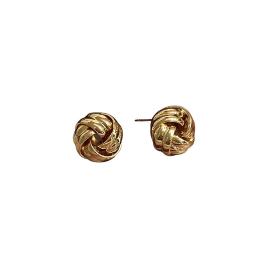 GOLD KNOT STUDS