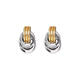DOUBLE KNOT EARRINGS - SILVER + GOLD