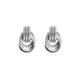 DOUBLE KNOT EARRINGS - SILVER