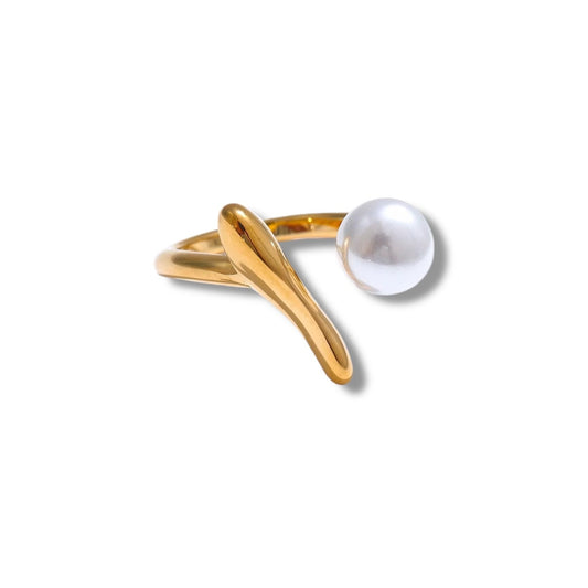 ETERNA PEARL RING - GOLD