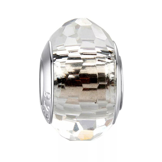 Clear Glass Spacer Bead Charm