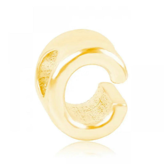 Letter C Charm Gold