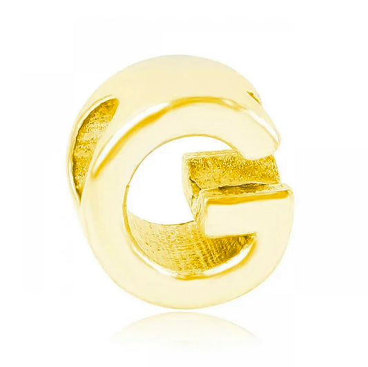 Letter G Charm Gold