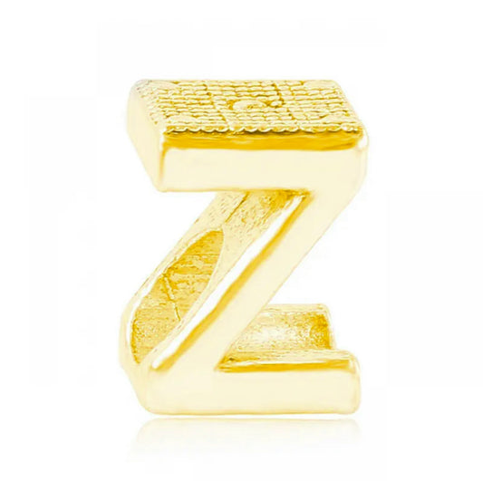 Letter Z Charm Gold