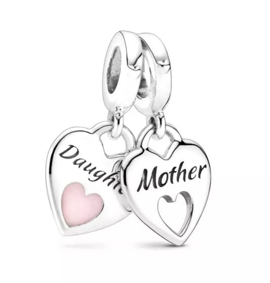 Mother And Daughter twin dangle charms