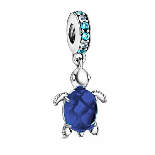 SEA TURTLE DANGLE CHARM BLUE